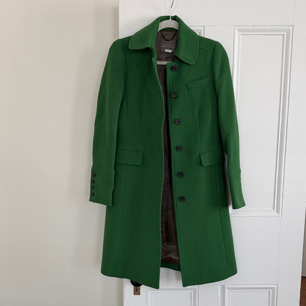 J. Crew Womens long double faced coat.
